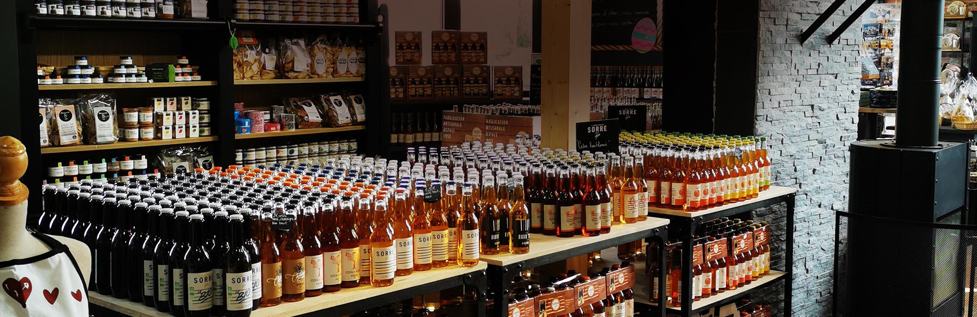 La boutique de chez Sorre à Plerguer.