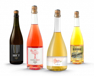 Les cuvées d'exceptions et festives, l'extra Brut, Cidre Rosé, Spiritus et le Guillevic